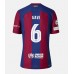 Tanie Strój piłkarski Barcelona Paez Gavi #6 Koszulka Podstawowej 2023-24 Krótkie Rękawy